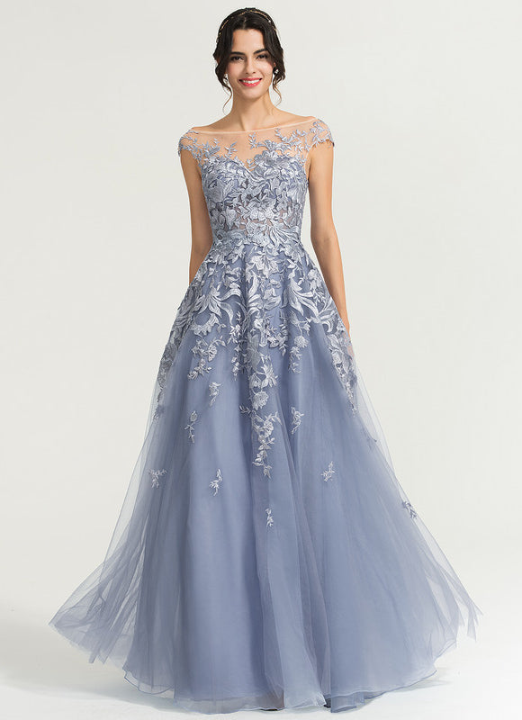 Robe Pastel Bleu Trapèze Épaules Dénudées