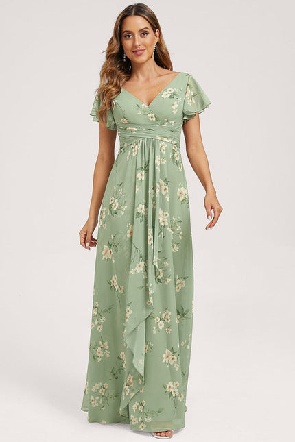 Robe Pastel Rose Demoiselle D'Honneur Élégante - gallery 1