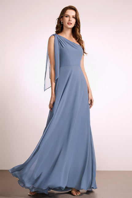 Robe Pastel Rose Décolleté Asymétrique Élégante