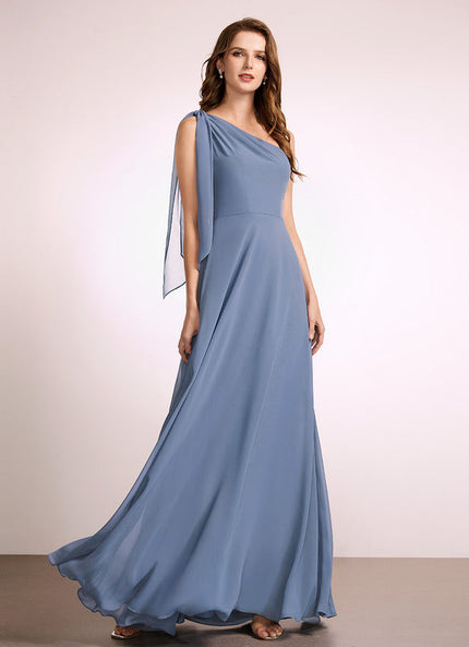 Robe Pastel Rose Décolleté Asymétrique Élégante