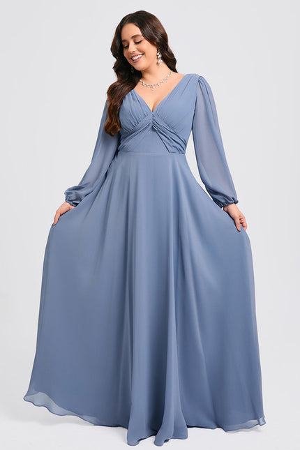 Robe Pastel Demoiselle D'Honneur Bleu Clair - gallery 8