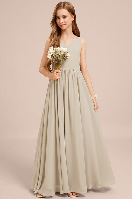 Robe Pastel Verte Mousseline Demoiselle D'Honneur - gallery 5