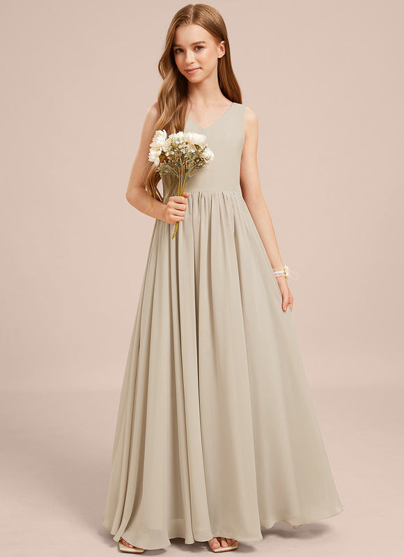 Robe Pastel Verte Mousseline Demoiselle D'Honneur - gallery 5