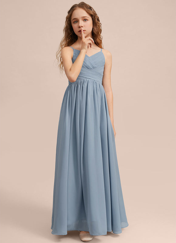 Robe Pastel Verte Col V Longueur Maxi - gallery 2