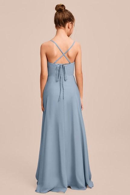 Robe Pastel Verte Col V Longueur Maxi - gallery 6
