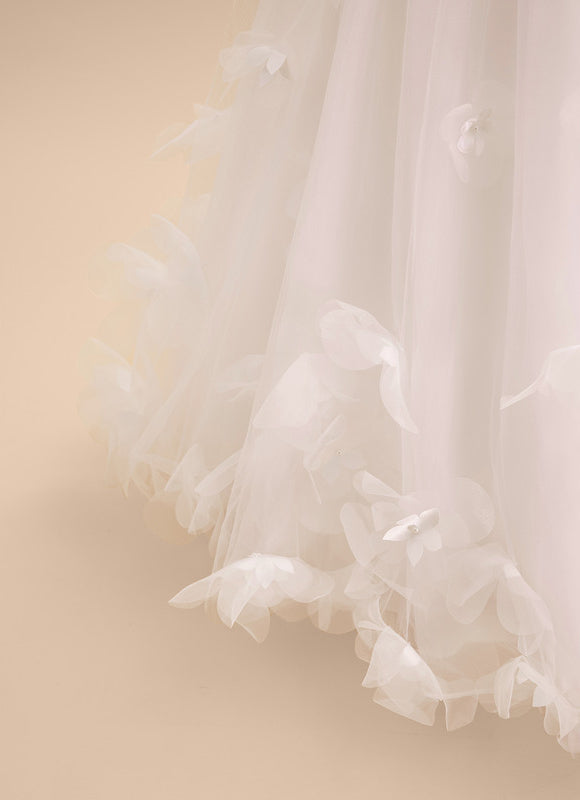 Robe Pastel Rose Dentelle Princesses Fille - gallery 8