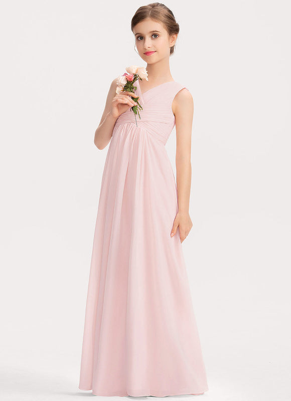 Robe Pastel Verte Col V Longueur Maxi - gallery 3