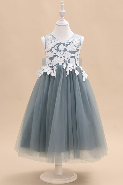 Robe Pastel Demoiselle D'Honneur Bleu Canard - gallery 2