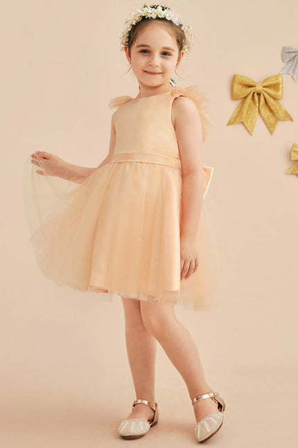 Robe Pastel Rose Demoiselle D'Honneur Tulle - gallery 2