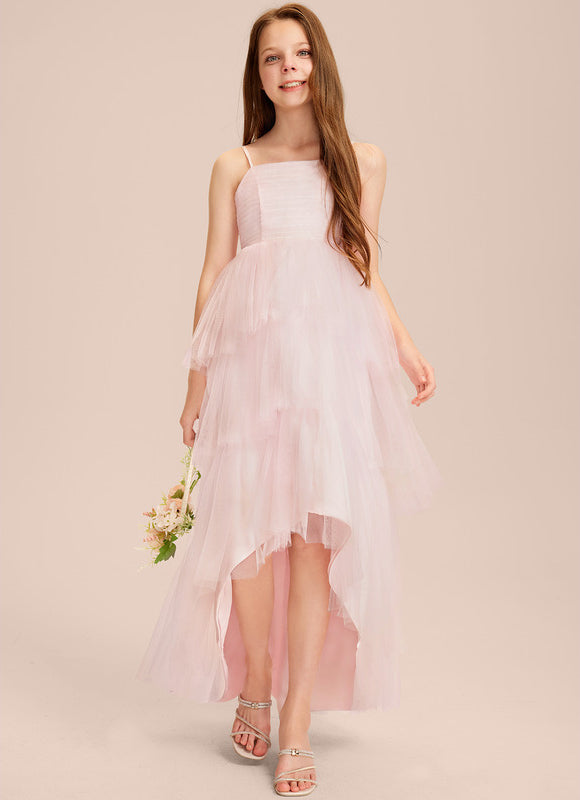 Robe Pastel Dégradé Rose Pour Demoiselle D'Honneur - gallery 5