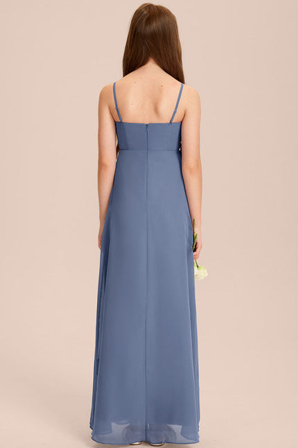 Robe Pastel Demoiselle D'Honneur Bleu Clair - gallery 3