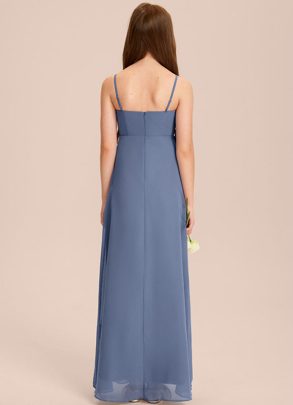 Robe Pastel Demoiselle D'Honneur Bleu Clair - gallery 3