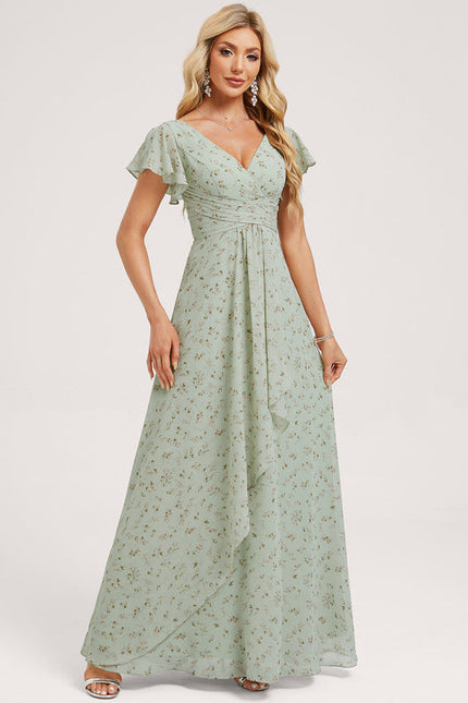 Robe Pastel Rose Demoiselle D'Honneur Élégante - gallery 2