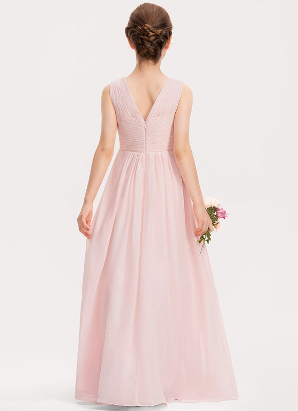 Robe Pastel Verte Col V Longueur Maxi - gallery 6