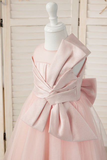 Robe Pastel Rose Demoiselle D'Honneur Tulle - gallery 1