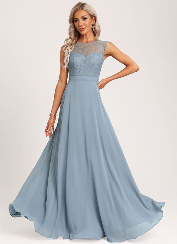 Robe Pastel Bleu Bonbon Demoiselle D'Honneur Élégante