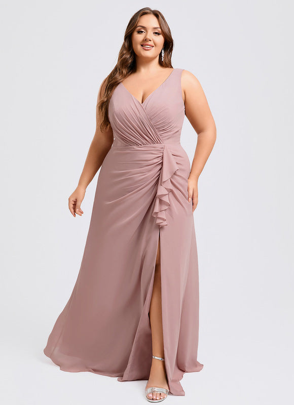 Robe Pastel Demoiselle D'Honneur Bleu Clair - gallery 6
