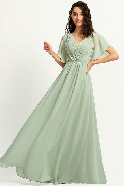 Robe Pastel Rose Demoiselle D'Honneur Élégante
