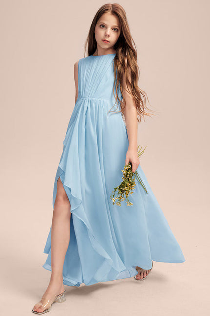 Robe Pastel Rose Demoiselle D'Honneur Volants - gallery 5