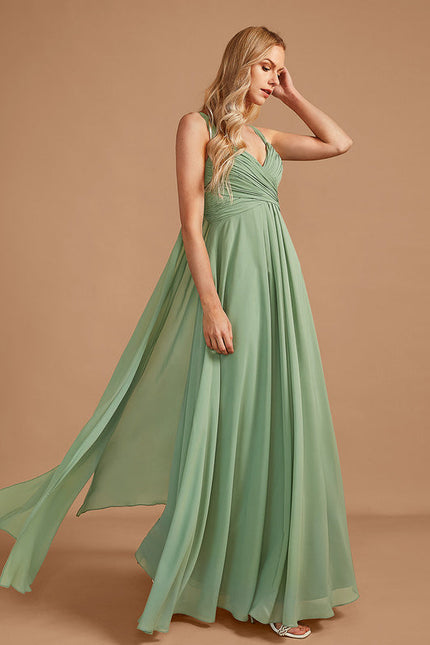 Robe Pastel Rose Demoiselle D'Honneur Élégante