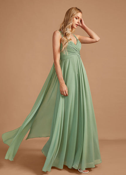 Robe Pastel Rose Demoiselle D'Honneur Élégante