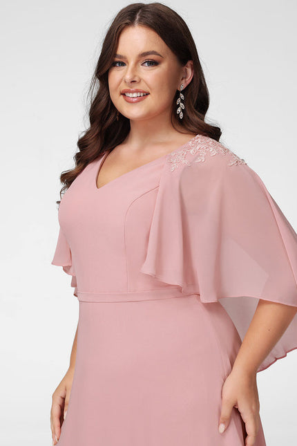 Robe Pastel Rose Demoiselle D'Honneur Élégante - gallery 8