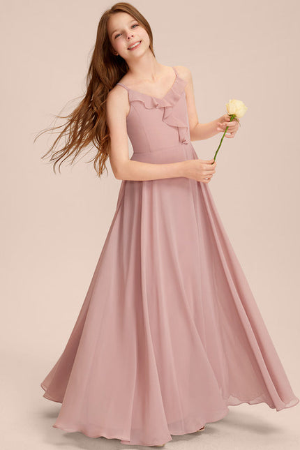 Robe Pastel Verte Col V Longueur Maxi - gallery 2
