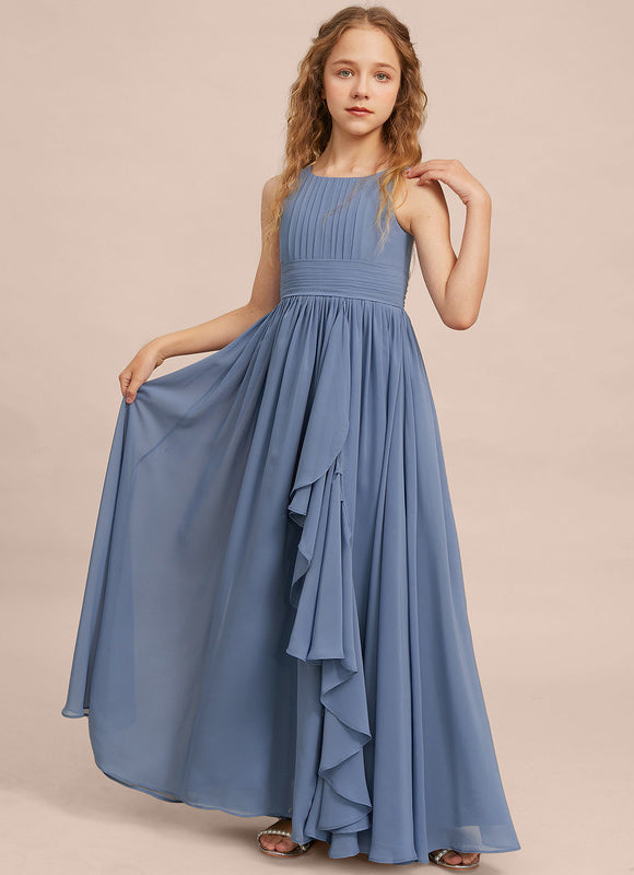 Robe Pastel Demoiselle D'Honneur Bleu Clair - gallery 6