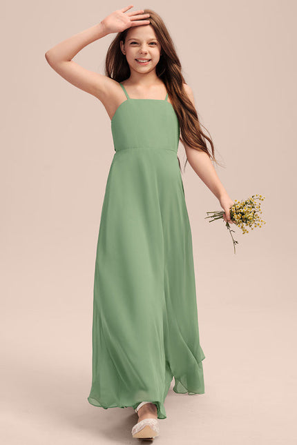 Robe Pastel Verte Trapèze Longueur Maxi
