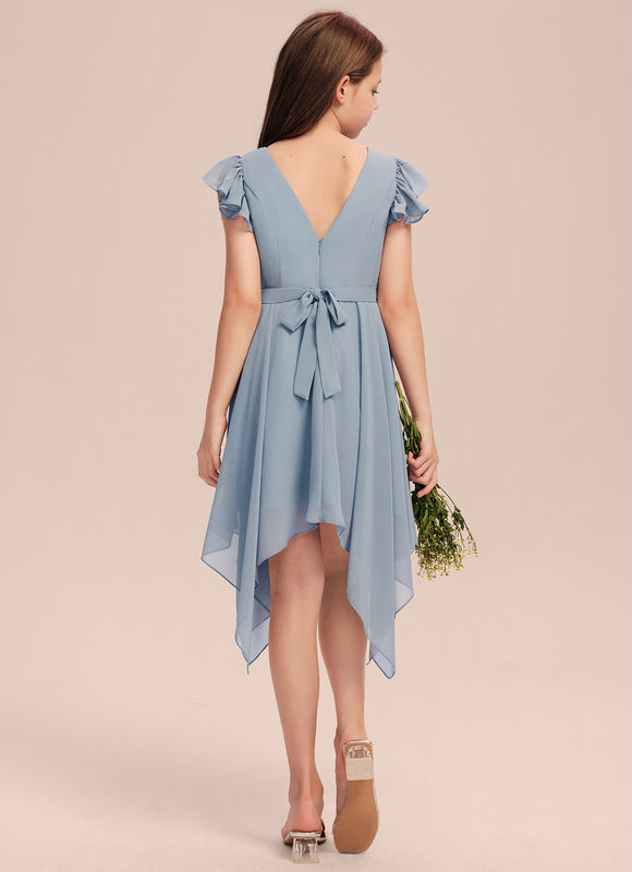 Robe Pastel Demoiselle D'Honneur Bleu Ciel - gallery 1