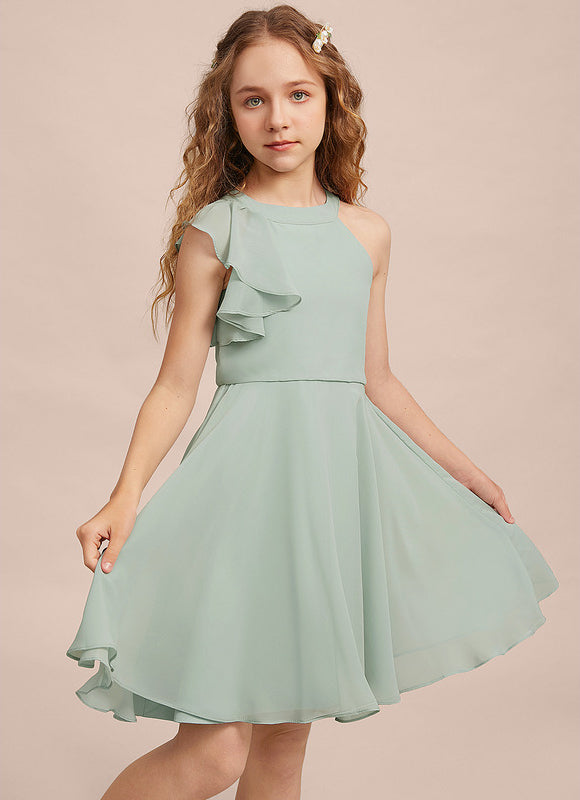 Robe Pastel Vert Menthe Trapèze Mousseline