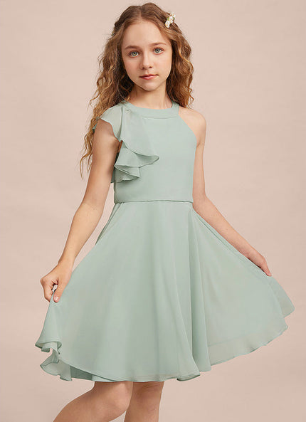 Robe Pastel Vert Menthe Trapèze Mousseline