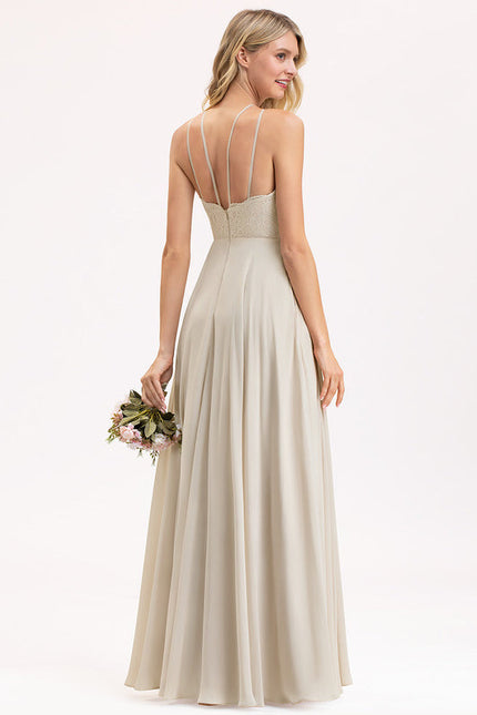 Robe Pastel Rose Demoiselle D'Honneur Élégante - gallery 1