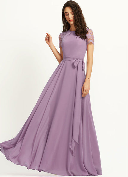Robe Pastel Rose Demoiselle D'Honneur Élégante
