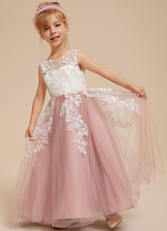 Robe Pastel Blanche Fille Mariage Fleurs - gallery 9
