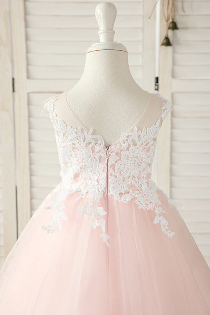 Robe Pastel Rose Princesse Tulle Mariage - gallery 2
