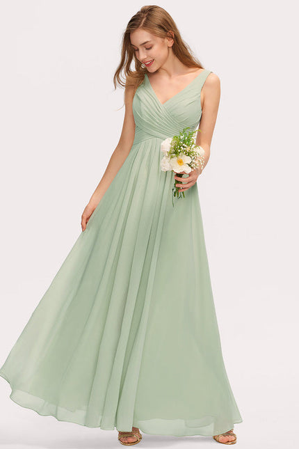 Robe Pastel Rose Demoiselle D'Honneur Élégante - gallery 4