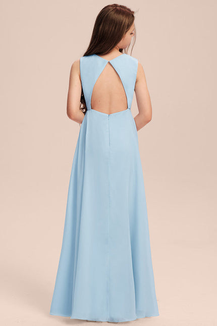 Robe Pastel Rose Demoiselle D'Honneur Volants - gallery 2