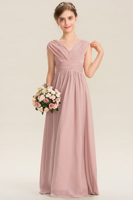 Robe Pastel Verte Mousseline Demoiselle D'Honneur