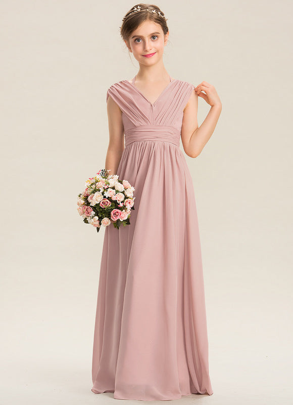 Robe Pastel Verte Mousseline Demoiselle D'Honneur