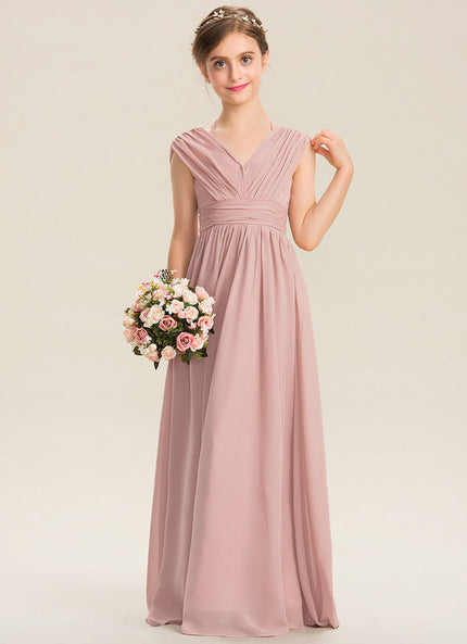 Robe Pastel Verte Mousseline Demoiselle D'Honneur