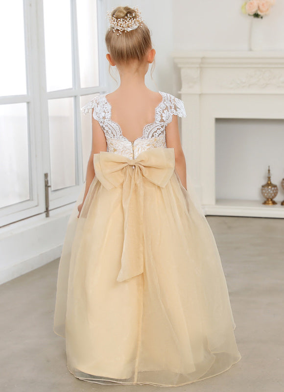 Robe Mariage Orange Pastel - gallery 1