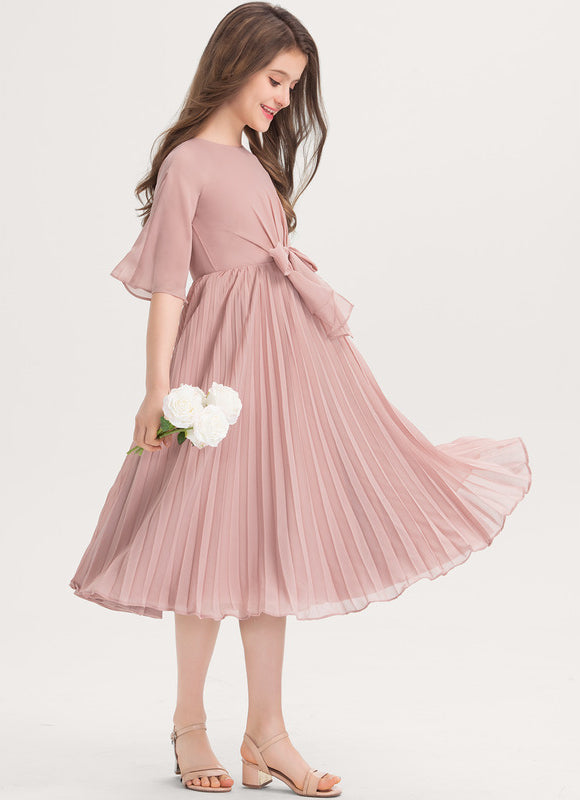 Robe Pastel Demoiselle D'Honneur Rose Pâle