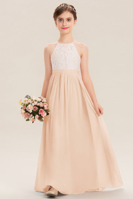 Robe Pastel Rose Demoiselle D'Honneur Longue