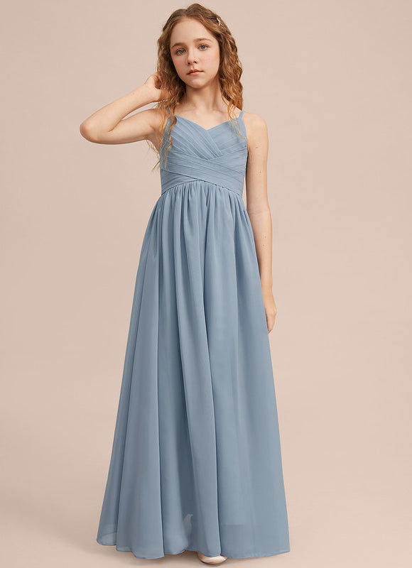 Robe Pastel Verte Col V Longueur Maxi - gallery 3
