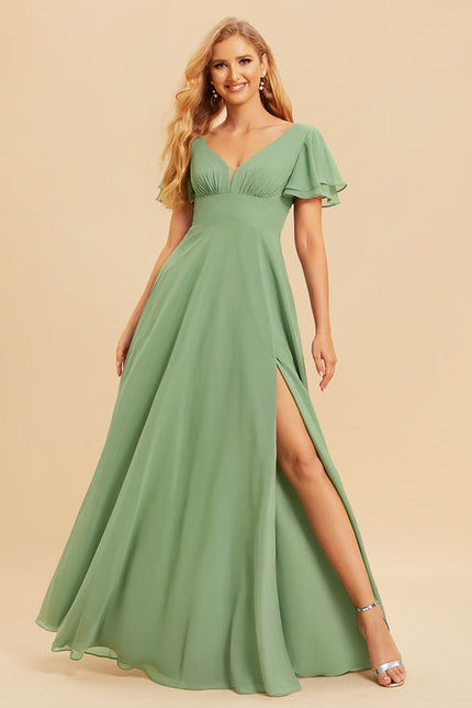 Robe Pastel Rose Demoiselle D'Honneur Élégante