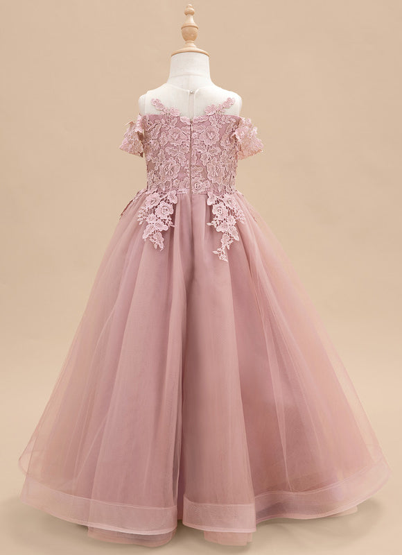 Robe Pastel Rose Fille Mariage Élégante - gallery 4