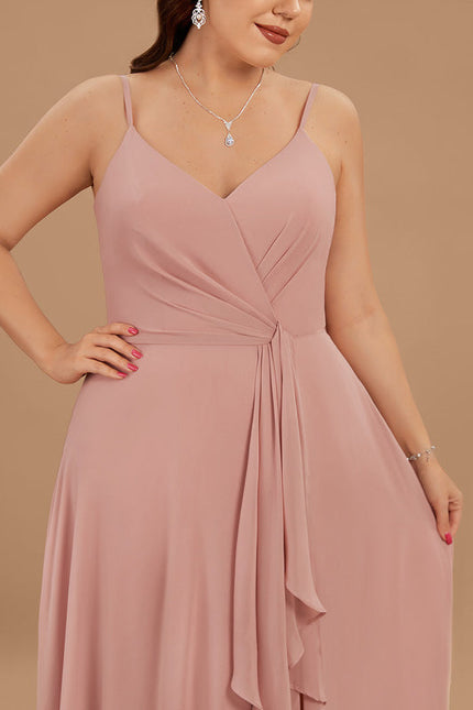 Robe Pastel Rose Demoiselle D'Honneur Élégante - gallery 8