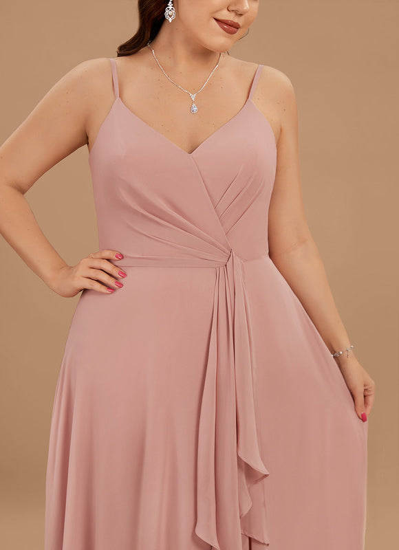 Robe Pastel Rose Demoiselle D'Honneur Élégante - gallery 8