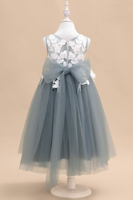 Robe Pastel Demoiselle D'Honneur Bleu Canard - gallery 4